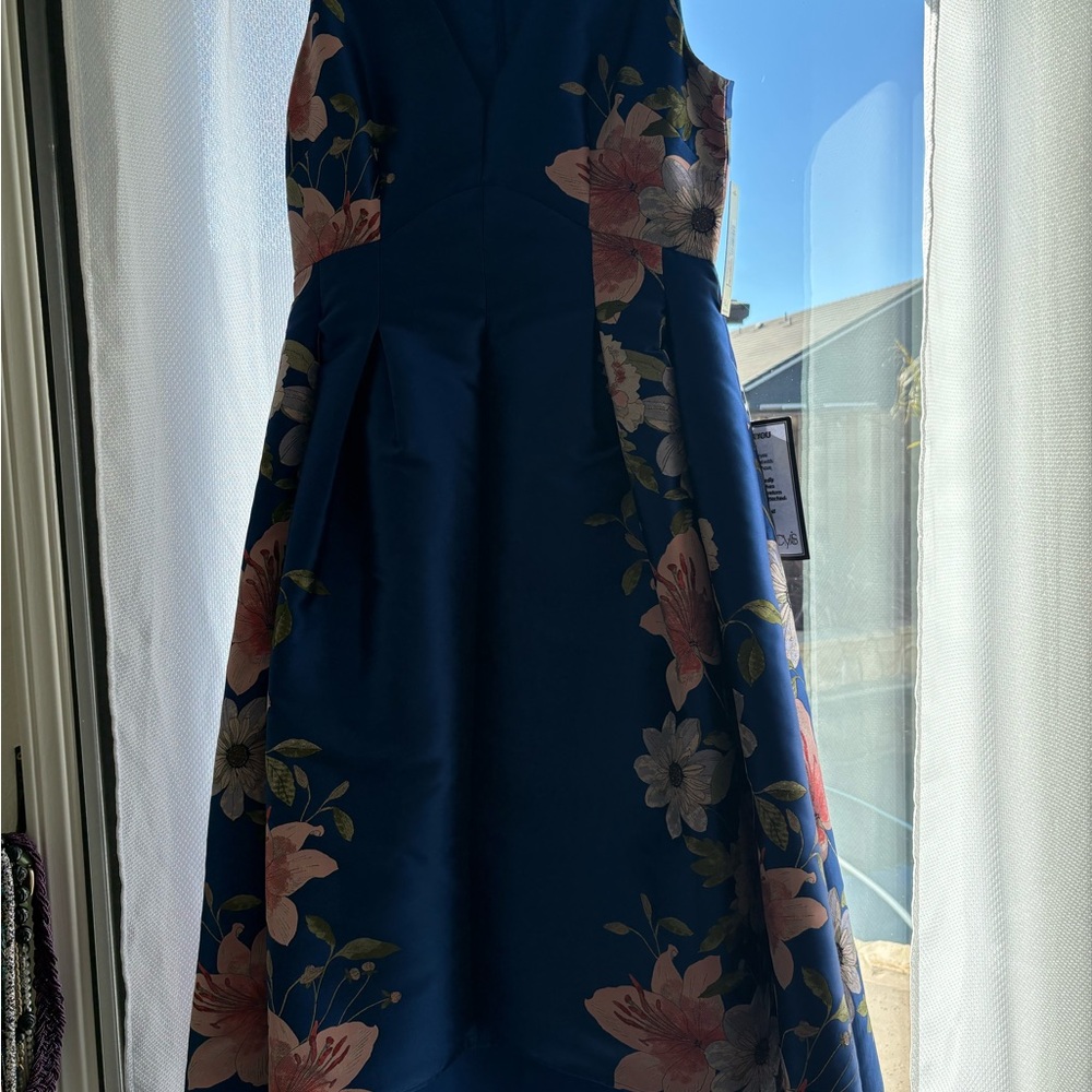 Eliza J Blue Floral Dress